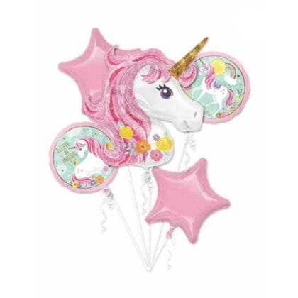 Unicorn balloons set