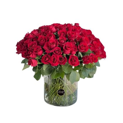 Red Roses In A Vase