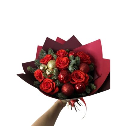 Christmas Joy Hand-Tied Bouquet