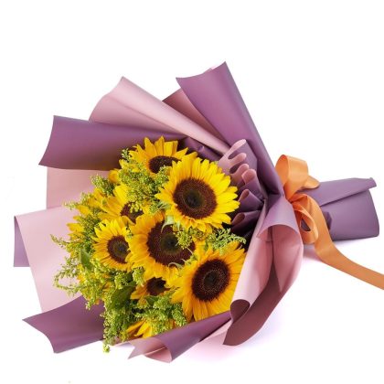 Golden Glow Sunflower Bouquet