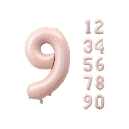 Pink Number Balloon