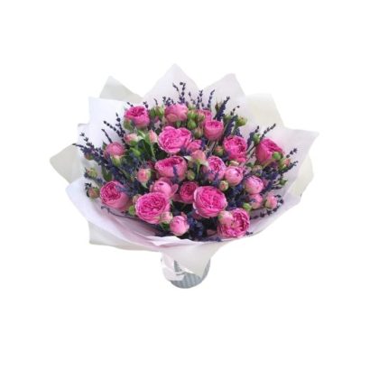 Lavender Peony Spray Rose Medley